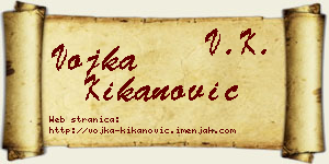 Vojka Kikanović vizit kartica